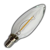 AA_LED Kerze  |  Glühfadenoptik  |  35mm x 100mm  |  1W  |  100lm  |  2700K